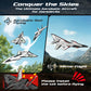 Deerc Future Rc Plane 4 Channel Remote Control Airplane With Led Lights Easy To Fly Aerobatic Aircraft Toys,2.4Ghz 6-Axis Gyro S