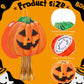 Aoriher Halloween Pumpkin Piata Pull String Pumpkin Piata with Stick and Blindfold Halloween Hanging Decoration Piata Mexican Pi