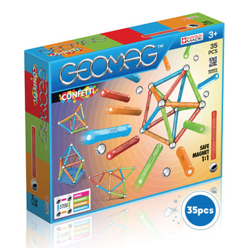 Geomag Magnetic Sticks and Balls Building Set, Magnet Toys for STEM, Creative, Educational Construction Play, Swiss-Made Innovat