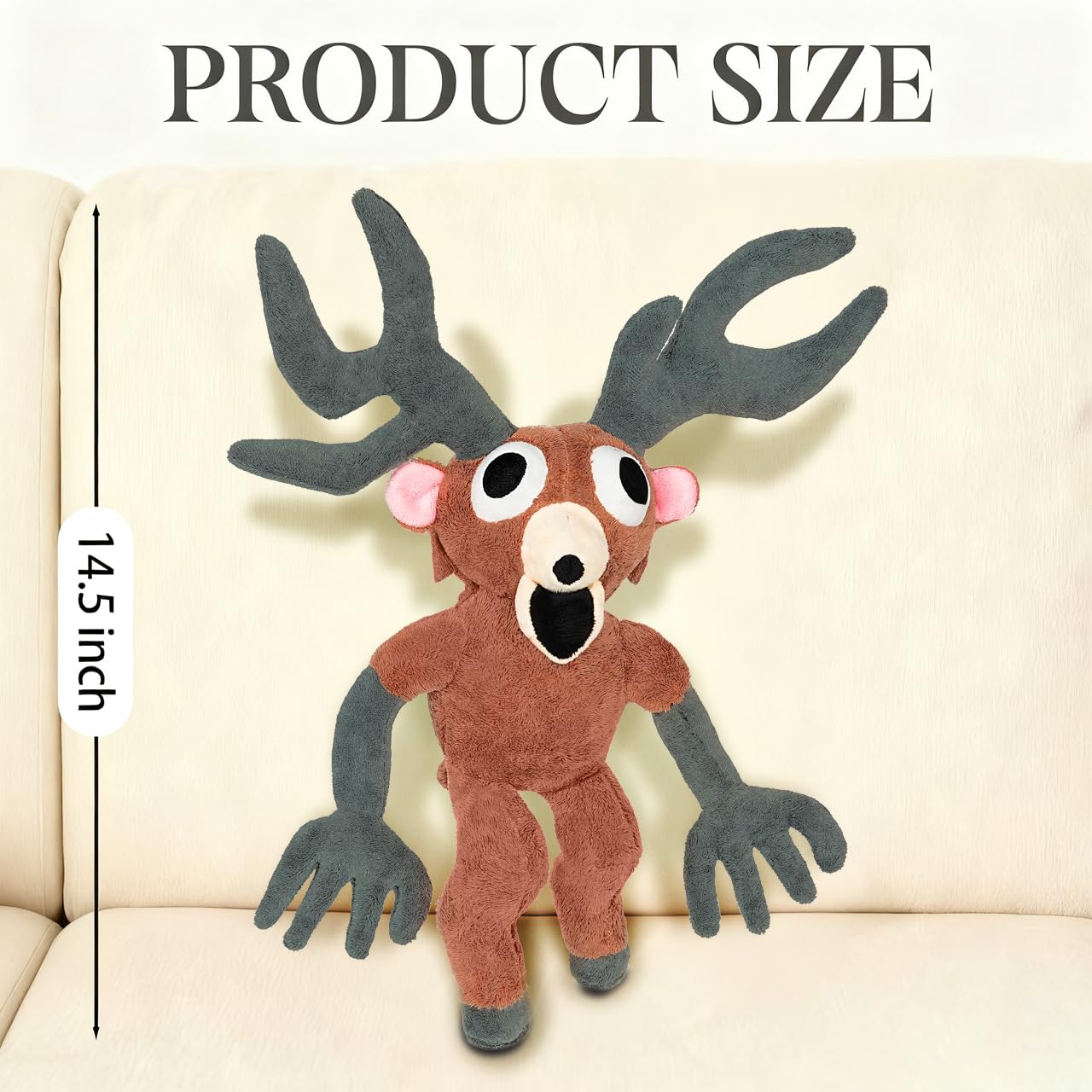 HGDFEOC 99 Nights in The Forest Plush Toy - 14.5 Inch Soft Deer Stuffed Animal  Monster Collectible Gift for Halloween  Christmas & Birthday for Boys and Girls (Deer)