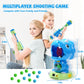 EagleStone Moveable Triceratops Shooting Toy - Medium EVA Foam, Blue, Model 8808-10B, LCD Score Record for Kids