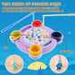 Pakoo Magnetic Fishing Game Toys, Rotating Board Game With Music Including 21 Fishes, 4 Random Color Fishing Poles And 4 Small Fish Buckets, Party Game Toys For Kids Age 4 5 6 7 8 And Up
