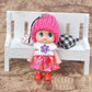 Doyifun 8 Pcs Lovely Tiny Dolls Keychain, Silicone Princess Mini Doll For Girls, Diy Miniature Dollhouse Kit Decoration Little D
