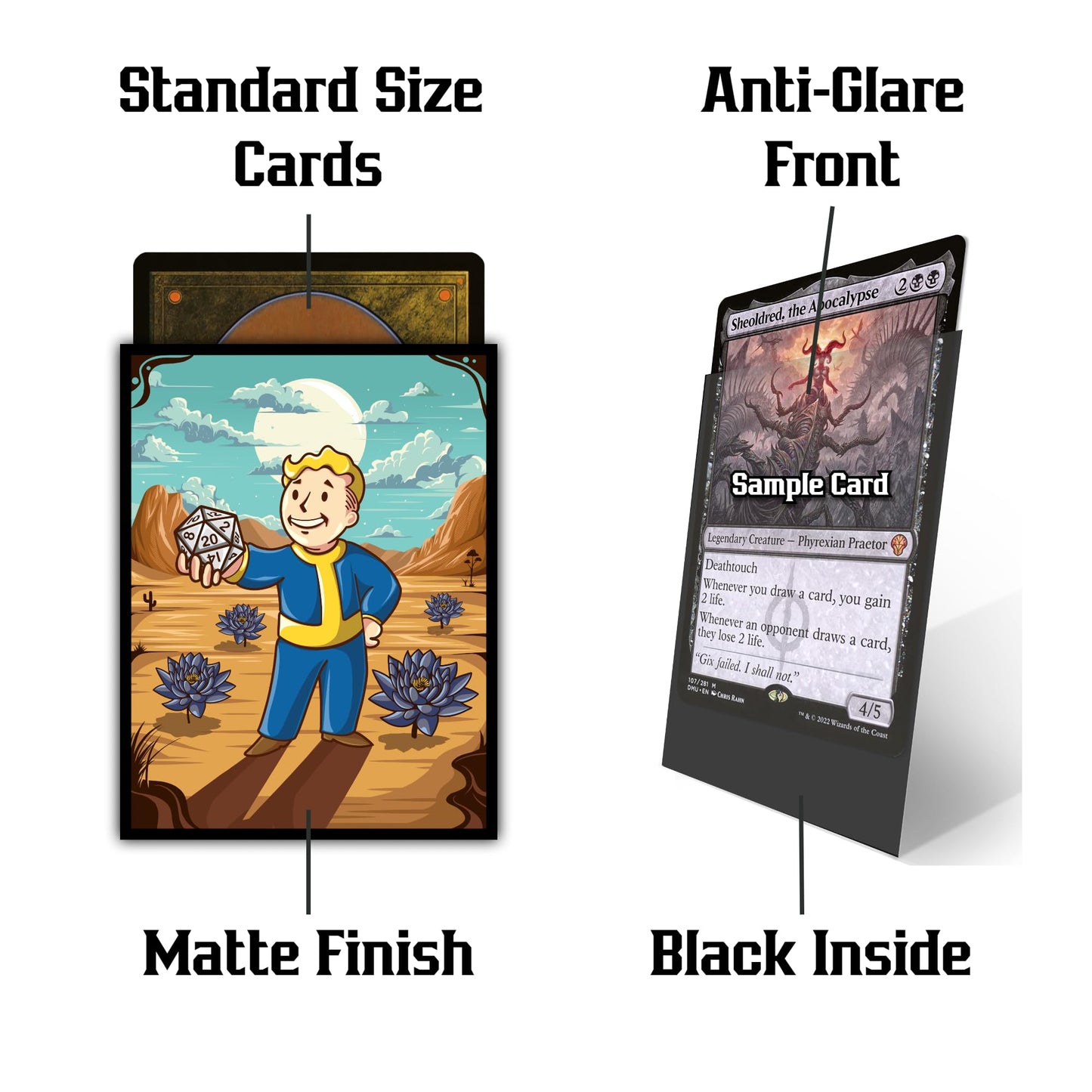 (Vault Boy) - 100ct Matte TCG/MTG Card Art Sleeves by Ai protective covering