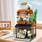 noziaa Japanese City Street View Matcha Shop  MOC Creative Building Blocks House Set  Simulation Architecture Construction Toy  Gifts Idea for Kids mature-themeds (Mini Blocks 379 pcs)