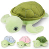 16 Inch Turtle Stuffed Animals Toys For Ages 3 4 5 6 7 8+ Years Old Kids - Mommy Turtle With 3 Baby Turtle In Her Tummy, Idea Xm