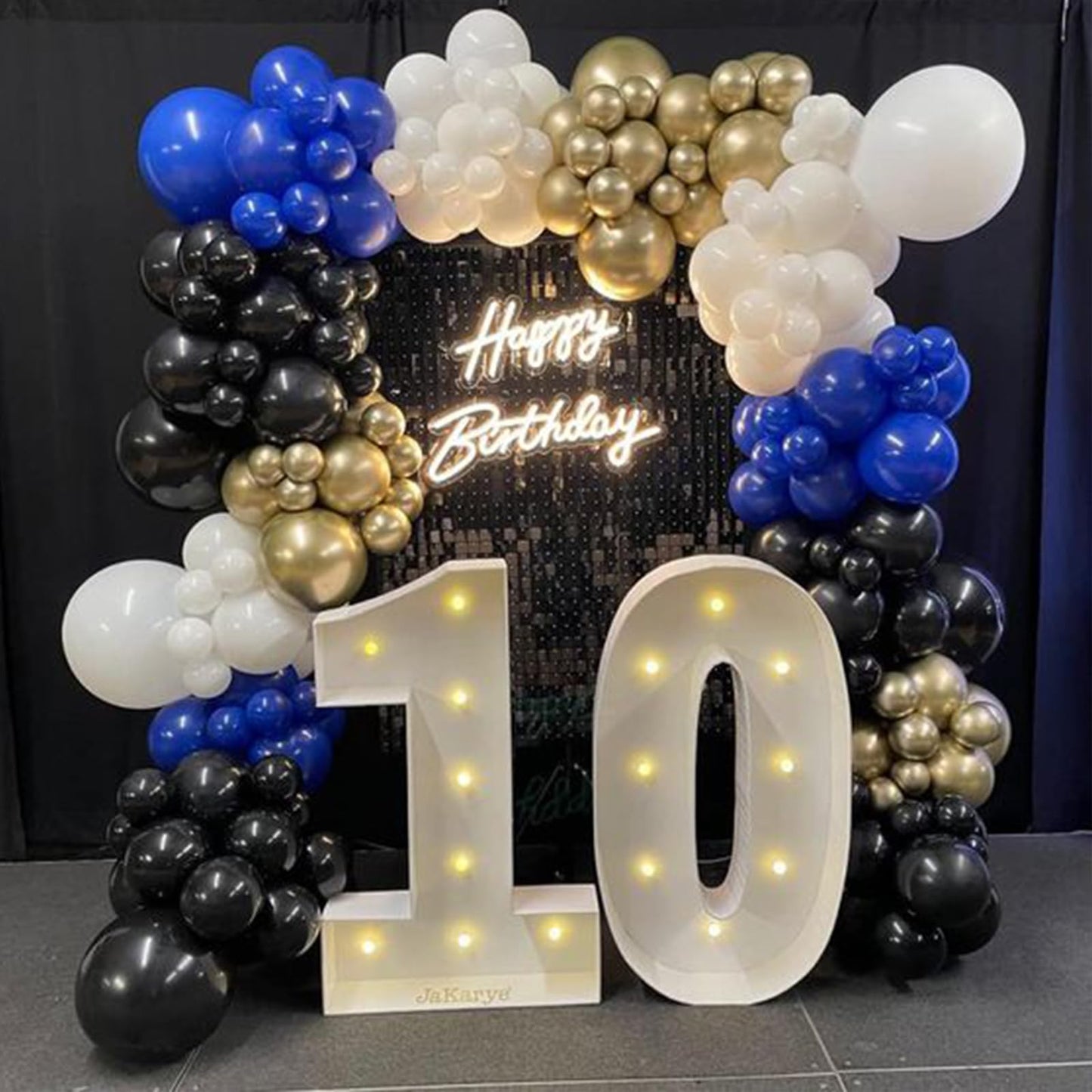 Navy Blue And Gold Balloons, Blue And Gold Balloons, Gold Confetti Balloons Navy Blue Gold Latex Balloons For Boys Birthday Baby