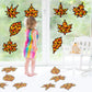 32 Sets Thanksgiving Fall Maple Leaf Suncatchers Craft Kit DIY Window Stained Glass Effect Autumn Maple Leaf Paper Crafts Home S