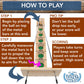 WE Games Shoot The Moon Solid Wood Board Game - 20 in., Natural Finish, Model 49-7028