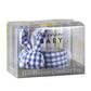 Stephan Baby Boo-Bunnie Comfort Toy, Blue Gingham Plush, 3.5x2x2 Inch, Model F4815