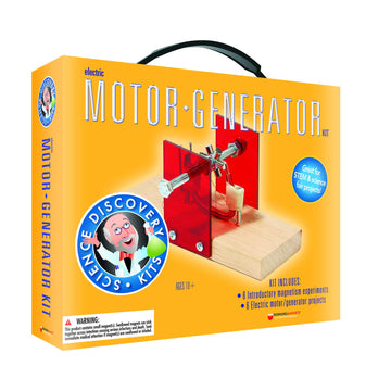 Dowling Magnets Science Discovery Kit: Electric Motor Generator. Science Experiments/Science Lab/Engineering Kit/Stem Kit/Physics For Kids And Teens/Electric Generator Kit. Item 731101.