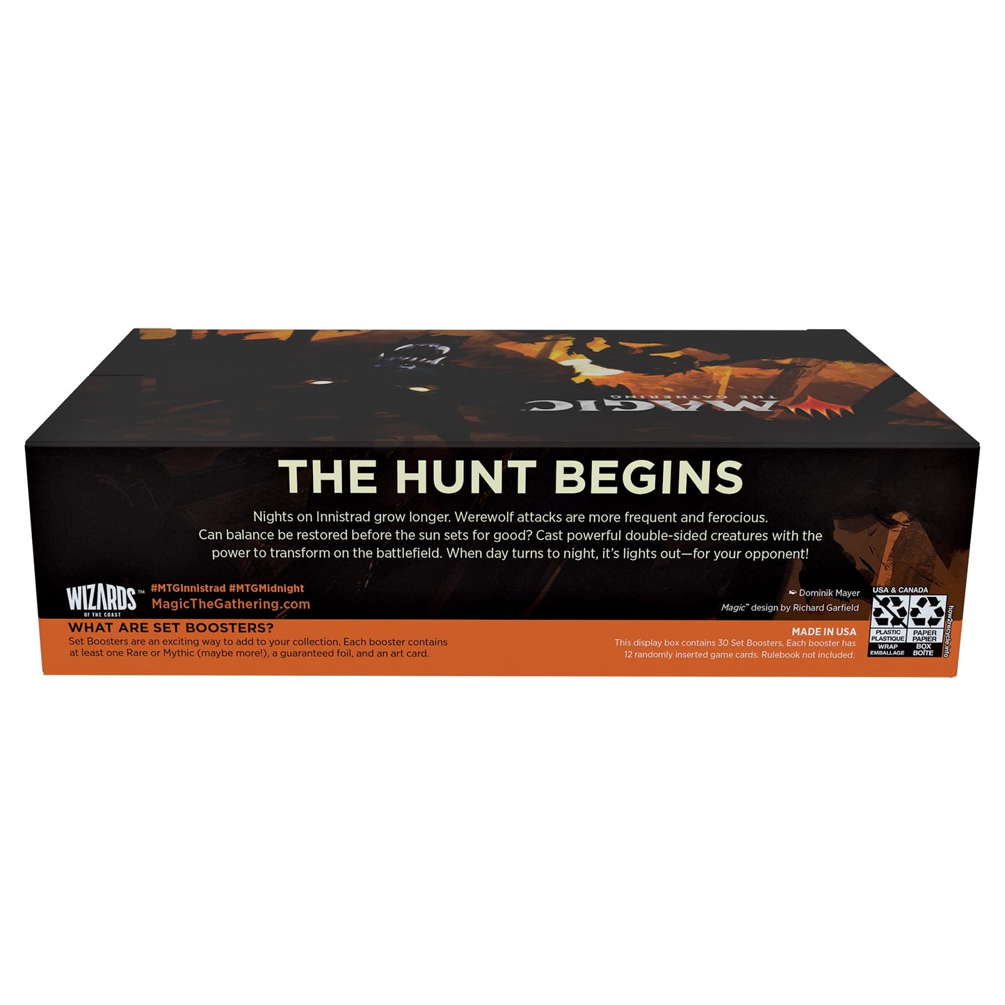 Magic: The Gathering Innistrad Midnight Hunt Set Booster Box - 12 Count (Pack of 30) - Model C89530000 - Paper