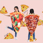 Dsplay Pizza Costume Kids Role Play Fun Food Slice Pizza Jumpsuit (4-10 Years)