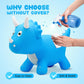 VangeBow Dinosaur Bouncy Horse for Toddlers, Inflatable Ride-On Hopper Toy, Medium Size, Softer PVC, Perfect for 1-5 Year Olds, Pump Included
