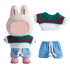 17cm Doll Clothes Set  enhanced Jeans & Knitted Sweater Outfit for 17cm 15cm Dolls  Cute Dress Up Fashion  No Doll Included (C  17cm/15cm)