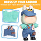 AICase for Labubu Clothes/for Labubu Outfits Clothes Set for 17cm Lububu Doll 3 Piece Set Hat Clothing for LA BUBU  Boys and Girls Stylish Adorable Dolls Clothes Accessories (No Doll)_05