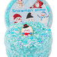 Snowman Glitter Blue & White Sequins Slime - Good Stretchy Crunchy Sensory Toy, Party Favors for Kids, Girls & Boys Gifts for Bi