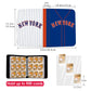 KivolFun Baseball Card Binder 900 Pocket - New York Blue Trading Card Holder, 3 Ring Storage Album for Collectors