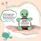 Mini Funny Turtle Aunt Auntie Gifts From Niece Nephew, Small Gifts For Aunt Christmas Birthday Presents, Cute Auntie Gift Ideas