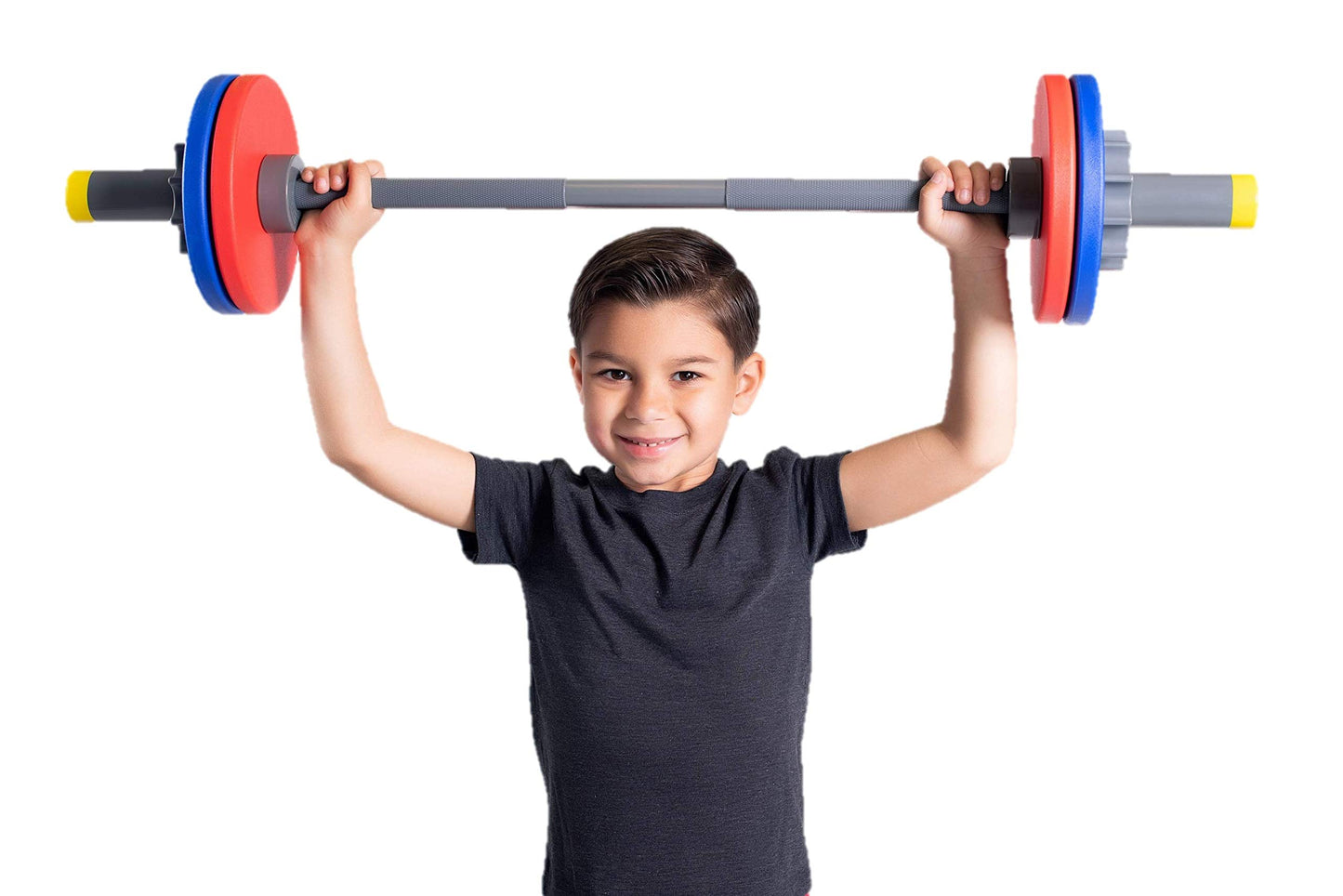 WOD Toys Barbell Mini - Adjustable Barbell Toy Weight Set for Kids Fitness, Weightlifting and Power lifting - Safe, Durable Kids