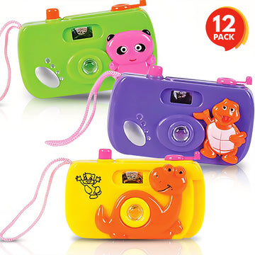 Artcreativity Kids Camera Toy Set With Images In Viewfinder (12Pcs) Pretend Play For Toddlers/Kids, Great For Birthday Party Favors For Kids 3-5, Goody Bags Birthday Gifts, Goody Bag Stuffers