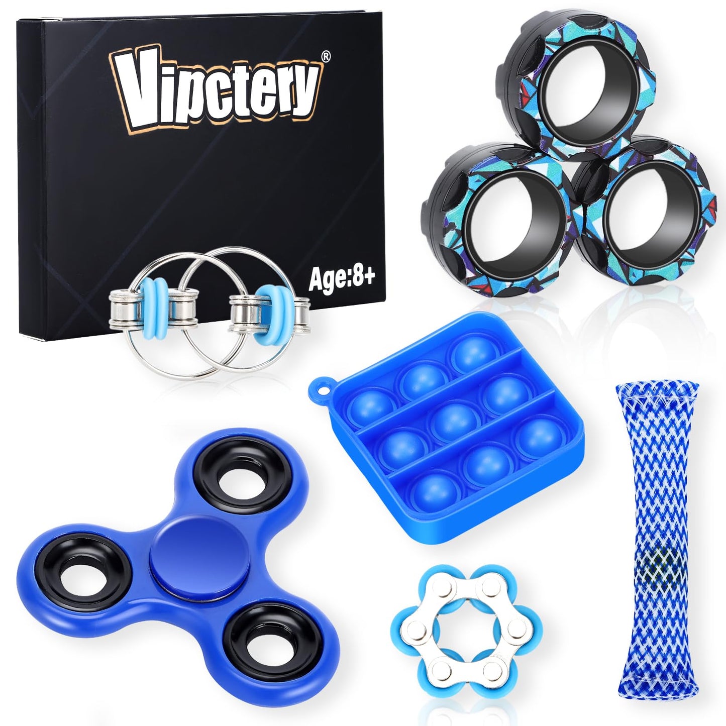 Vipctery 8Pcs Fidget Toys For Kids 8+ Easter Basket Stuffers Gifts For Teens Boys Adhd Autism Toys Adults Edc Cool Gadgets Desk