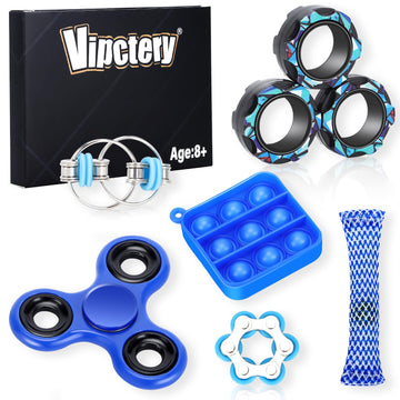 Vipctery 8Pcs Fidget Toys For Kids 8+ Easter Basket Stuffers Gifts For Teens Boys Adhd Autism Toys Adults Edc Cool Gadgets Desk