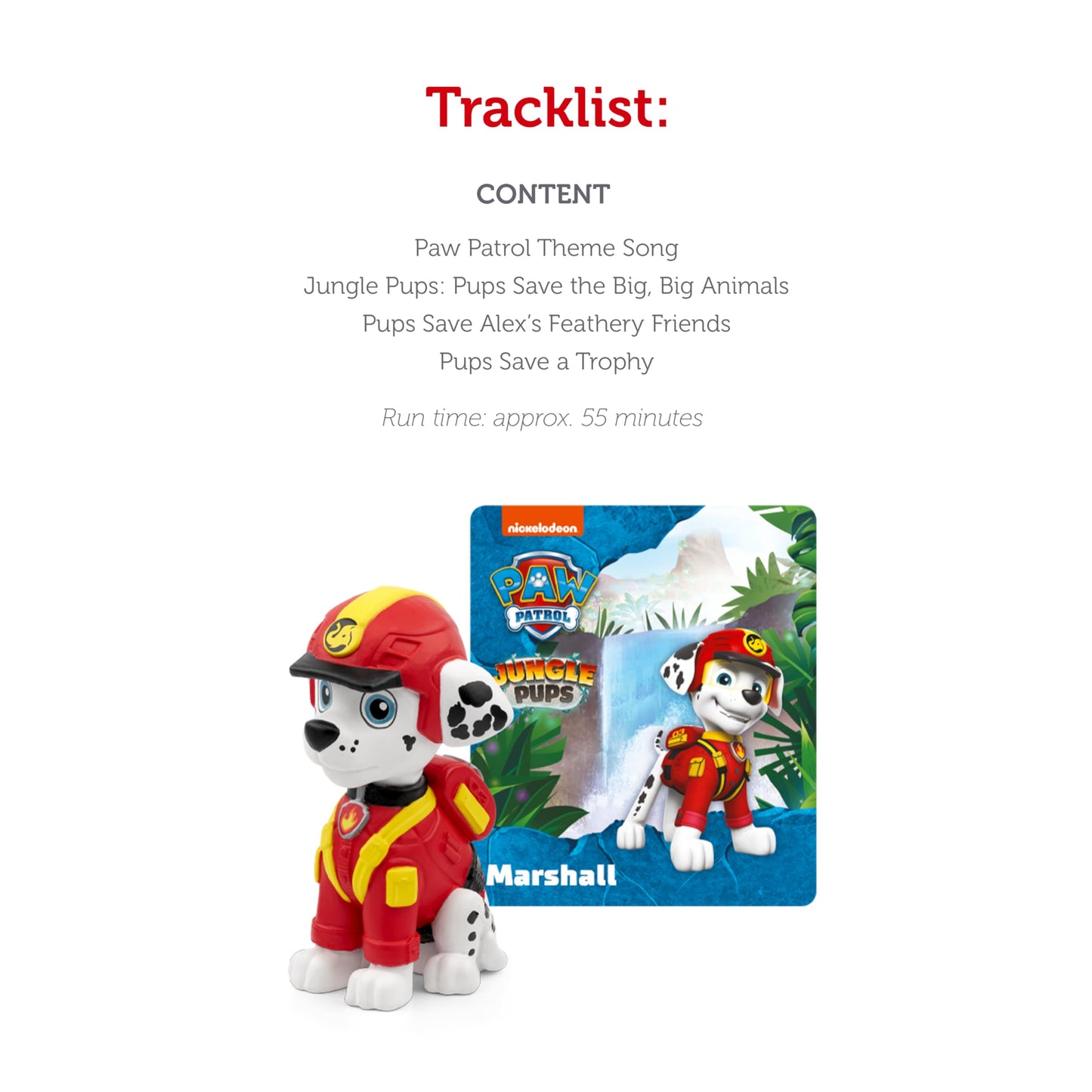 Tonies Marshall Audio Toy Figurine From Paw Patrol Jungle Pups