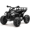 Soar Remote Control Four Wheeler For Kids - Electirc Toddler 4 Wheeler For Kids 3-6, Ride On Atv 12V Battery Powered, Kids Quad With Led Lights, Music, High Low Speed, Usb/Tf, Treaded Tires, Black