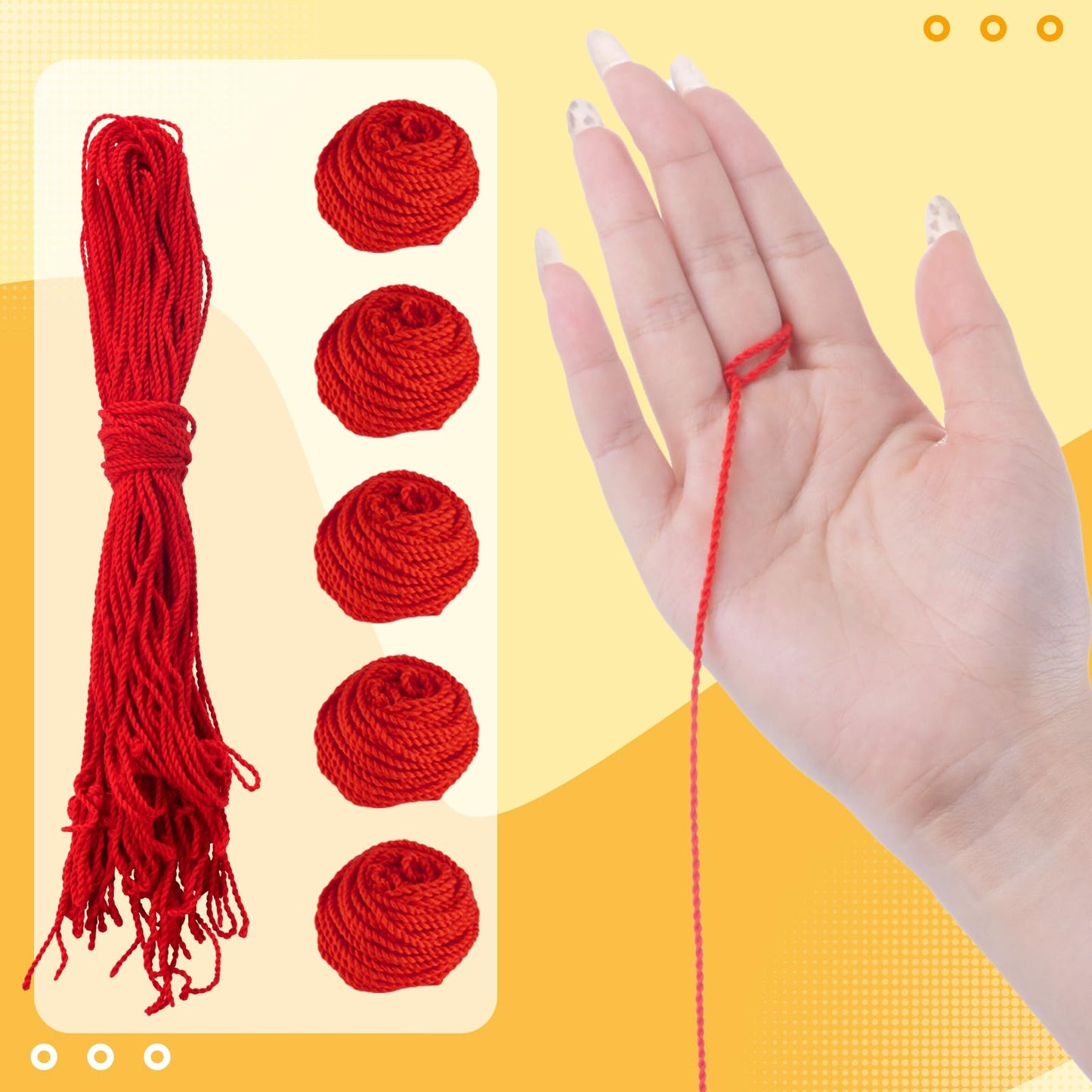 Magicyoyo 100% Polyester Professional Yoyo Strings For Responsive And Non Responsive Yoyos - Pack Of 25 Color Red
