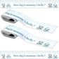 Coume 2 Rolls Baby Shower Measuring Tape 2 Inch x 150 Feet Tummy Measure Belly Game Tape for Baby Shower Party Favors and Suppli