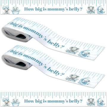 Coume 2 Rolls Baby Shower Measuring Tape 2 Inch x 150 Feet Tummy Measure Belly Game Tape for Baby Shower Party Favors and Suppli