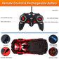 Kizeefun Remote Control Car, Rechargeable Transformable Remote Control Car for Boys and Girls with Flashing Lights and 360