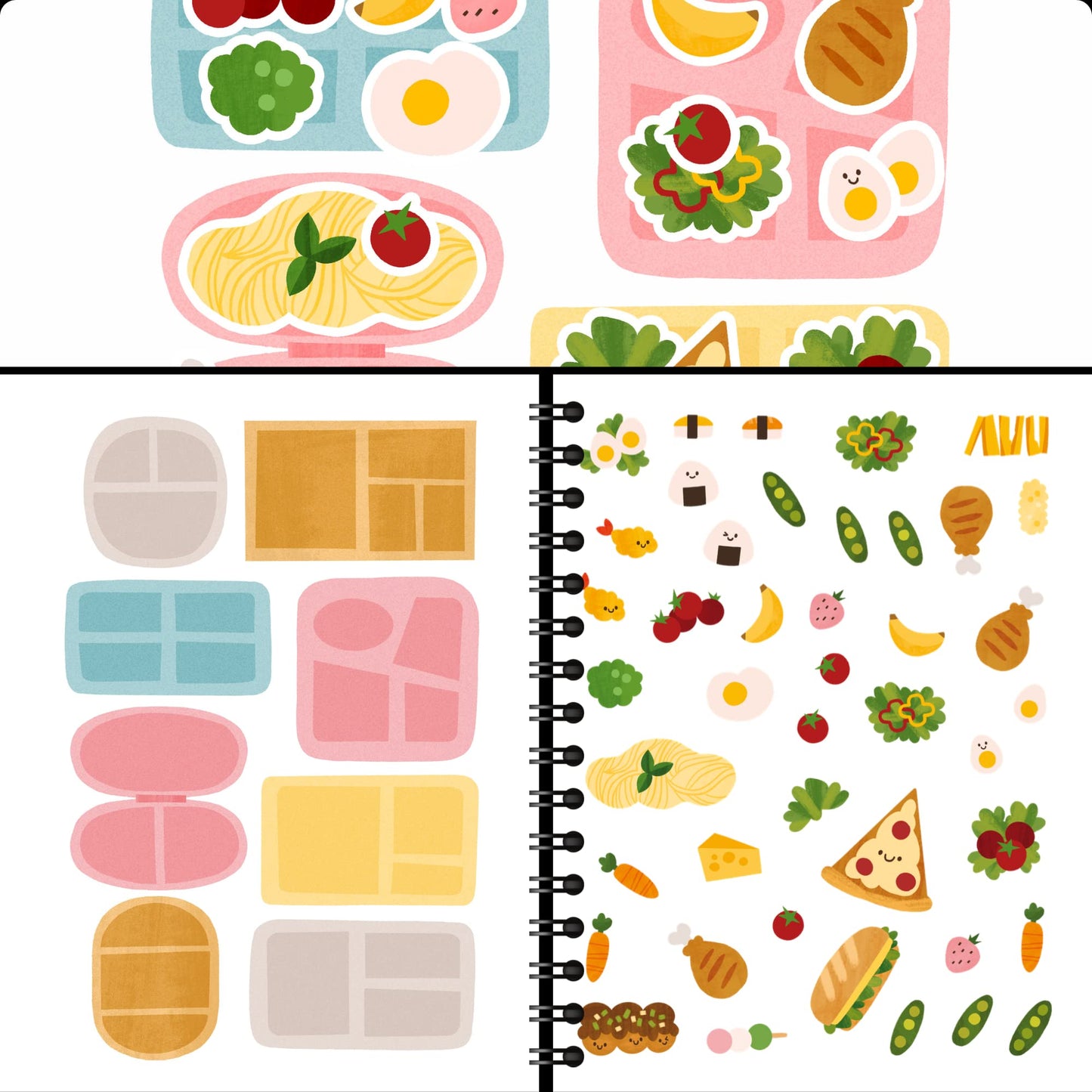 Lets Go To School Toddler Sticker Book By Cupkin: Side By Side Activity Books - 12 Scenes With 500+ Back To School Stickers For