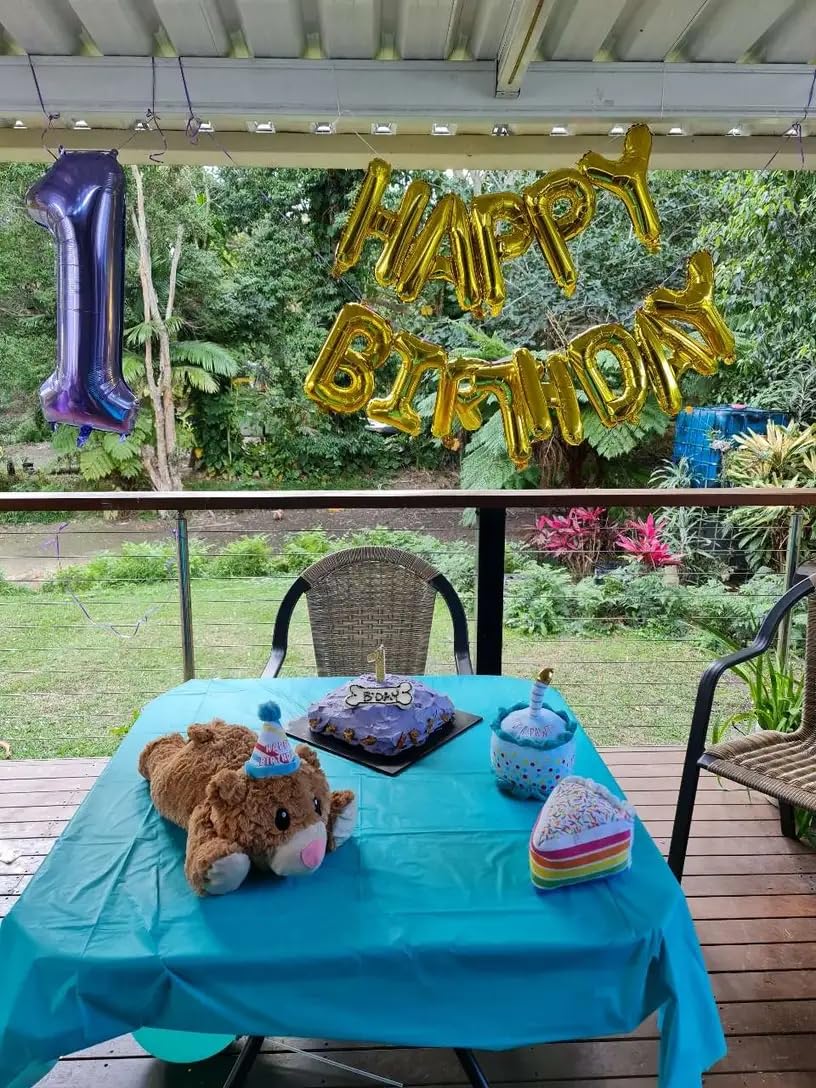 40 Inch Purple 1 Balloon For First Birthday, Purple One 1St Number Balloon Birthday Decorations For Girl Boy Toddler Baby, 10Th