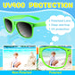 Astaron 12 Pack Party Novelty Sunglasses Bulk Neon Party Favors For Beach Wedding Party Pool Party Supplies, Green