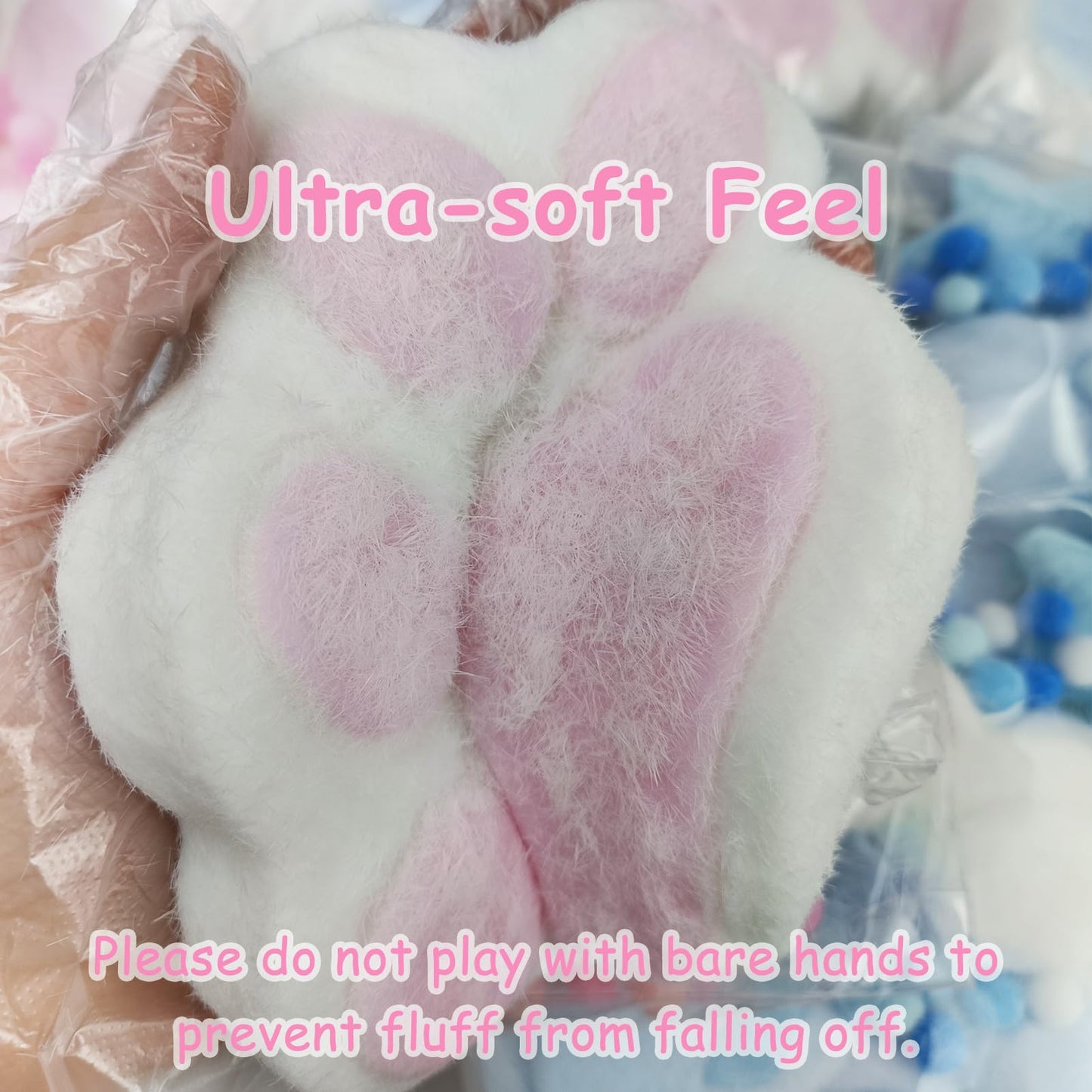 Wownova Cat Paw Squeeze 5 Inch Super-Sized, Bouncy Big Squeeze Cat Paw, Stretch Cute Cat Squeeze For Fidget, Springy Squeeze Cat Paw Toys For Girls Women Friends Kids Family (Pink)