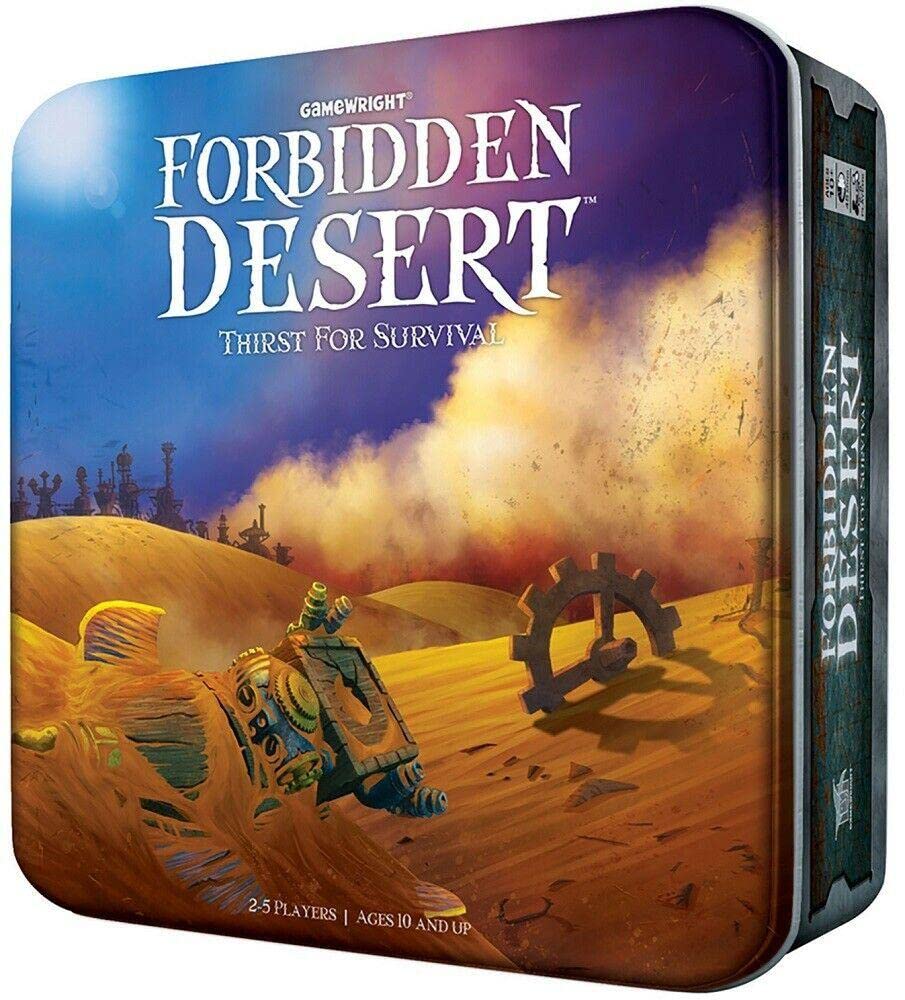 Gamewright Forbidden Desert – The Cooperative Strategy Survival Desert Board Game Multi-Colored, 5'