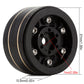 KingVal Replacement 4PCS Brass 1.0'' Beadlock Wheel Rims Tyre Rim Offset -3.15mm Wheel Hub 7mm Compatible with Axial SCX24 RC Cr