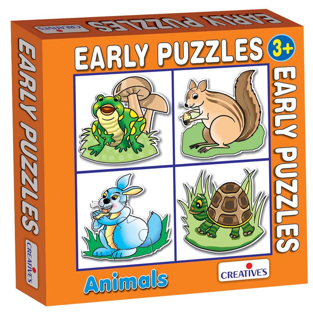 CreativeS Early Puzzles Step 1 Animals Puzzle | Early Puzzles Step 1 Series | Educational Puzzles Game | Fun To Learn Game | 
