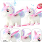Soliehoo Unicorn Toys For Girls Unicorn Gifts, Walking Talking Singing Interactive Toy, Remote Control Plush Unicorn Pet Care To