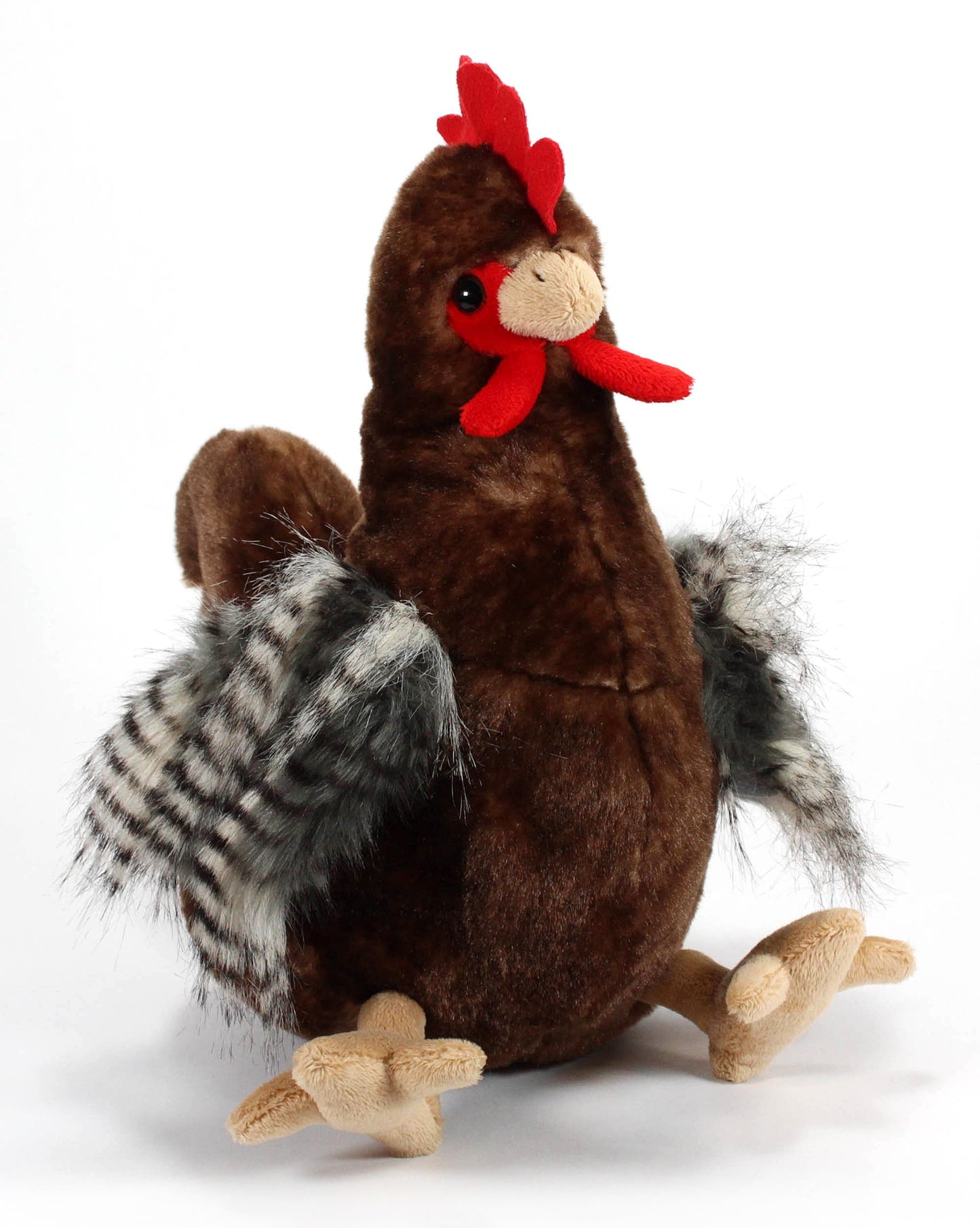 The Petting Zoo Chicken Stuffed Animal Plush Toy, 12in Brown Plushie, Model 421304, Perfect Gift for Kids