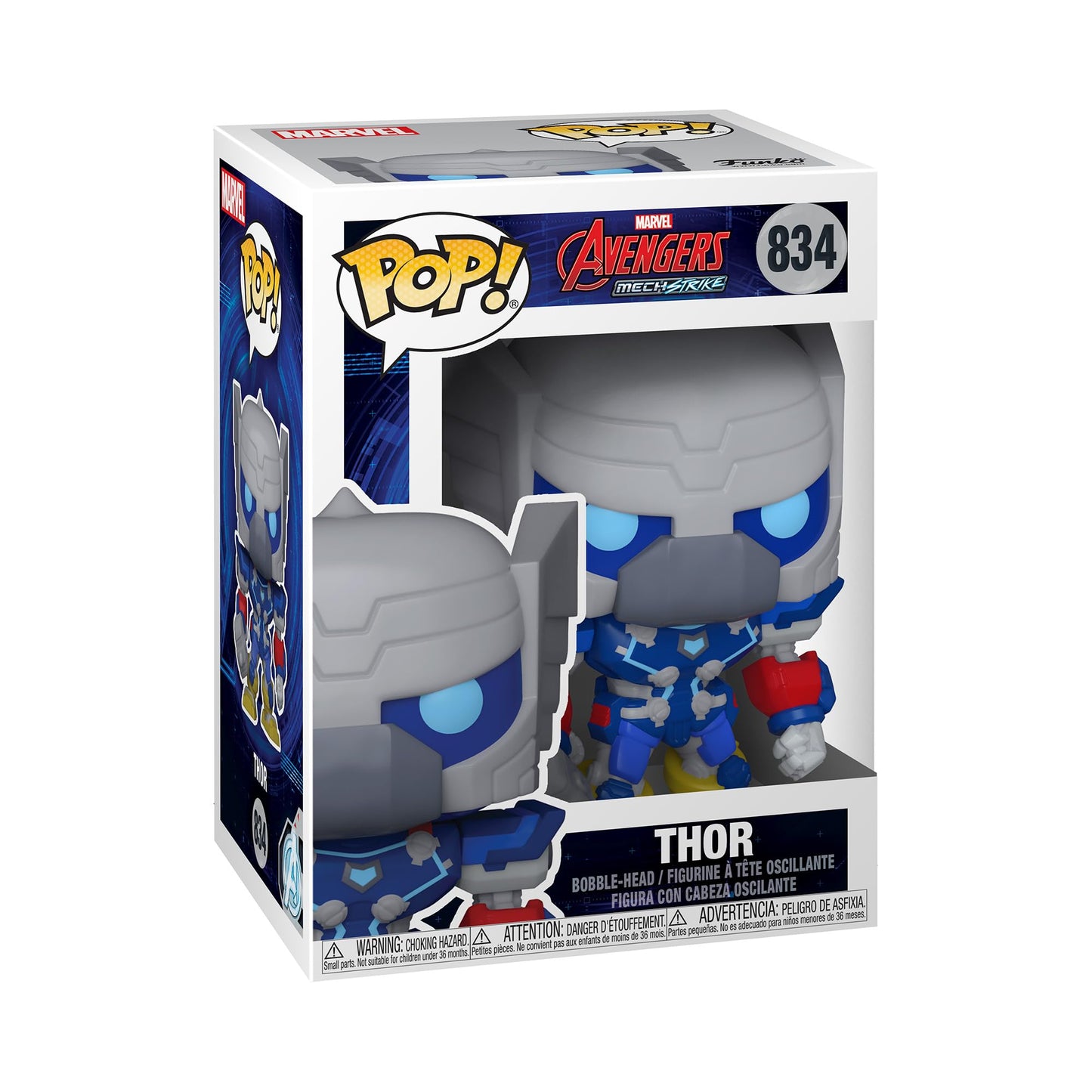Funko Pop Marvel: Marvel Mech - Thor Vinyl Bobblehead, Multicolor, Standard