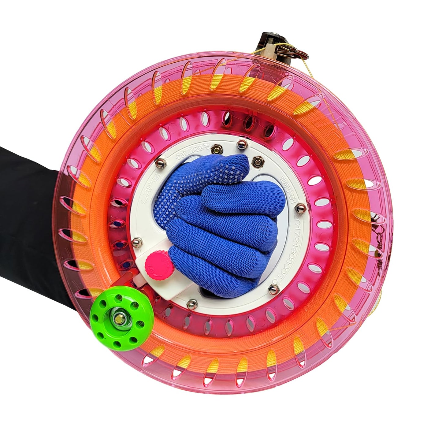 Simxkai Kite String Reel, Kite String Spool,Kite Line Winder, Come With Lock, 9In With1200 Feet Line (Red)