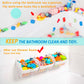 Ligereza Bath Toy Holder 3 Piece Set, Free Arrangement Bath Toy Organizer, Multi-Functional Bathtub Toy Holder, Quickly Fish Out Bath Toy, Bath Toy Holder For Easily Organise And Sort Toys
