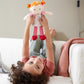 HABA Soft Baby Doll Roya - 10" Machine Washable Polyester Doll with Red Pigtails in Pink Dress - Ideal for 2 Year Old Girls