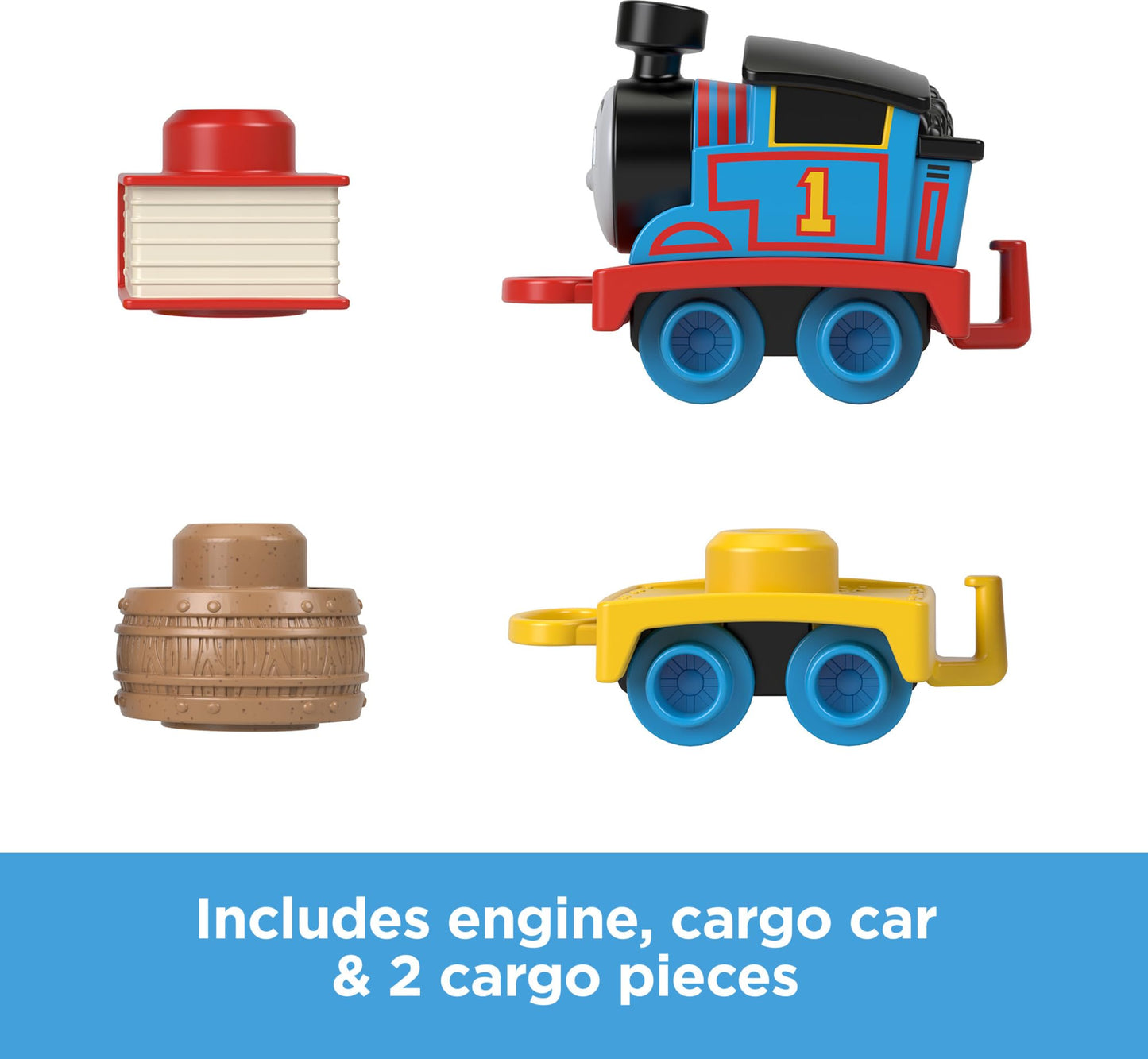 Thomas & Friends Toddler Toy My First Thomas Push-Along Train with Stacking Cargo for Kids Ages 18+ Months