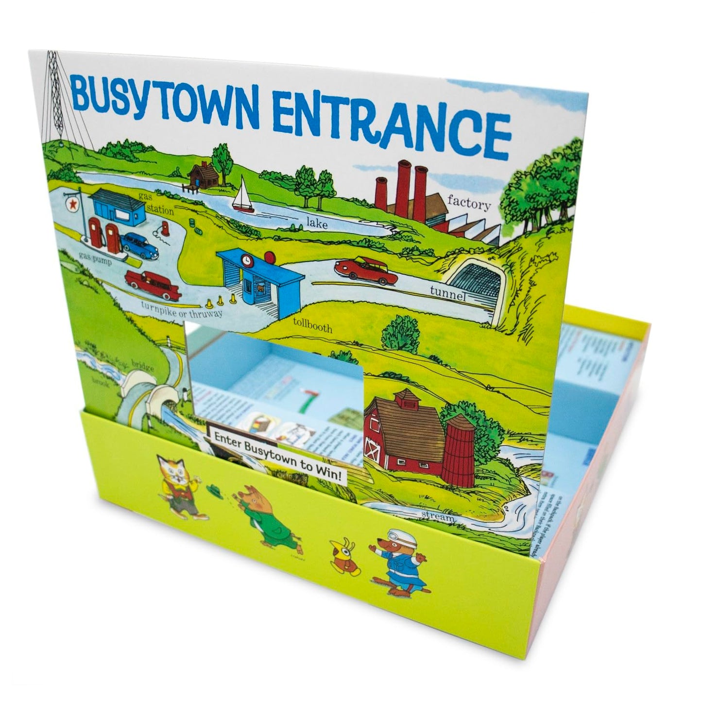 Briarpatch Busy Day Game - Richard Scarry's Early Reader, Cardboard, Multicolor, 2.5 x 15.5 x 10.5 inches, Model 06531