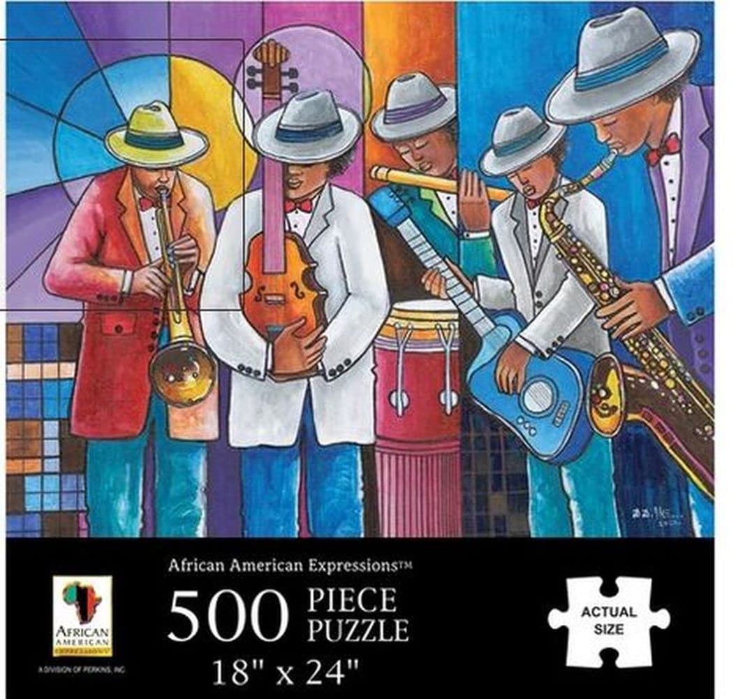 500 Piece Puzzle Jazz African American Expressions