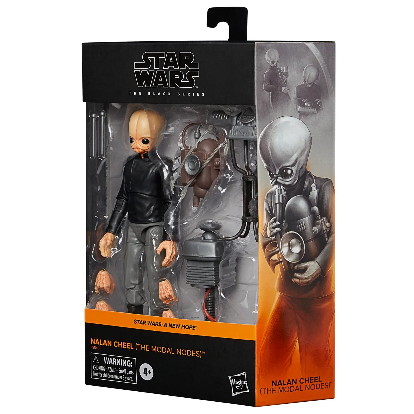 STAR WARS Nalan Cheel Action Figure F5540 - The Modal Nodes, Black, Plastic